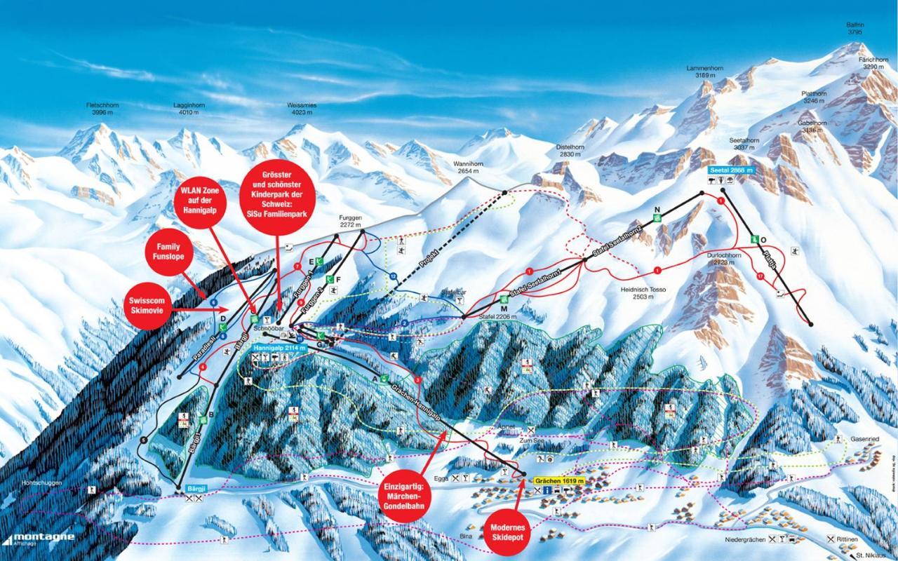 Chalet Sven & Marc Graechen, Niedergraechen Vallis 셍트니클라우스 외부 사진
